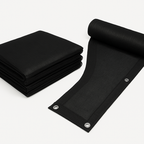 Automann 573.TBM84X38 Black Mesh Tarp 7ft x 38ft