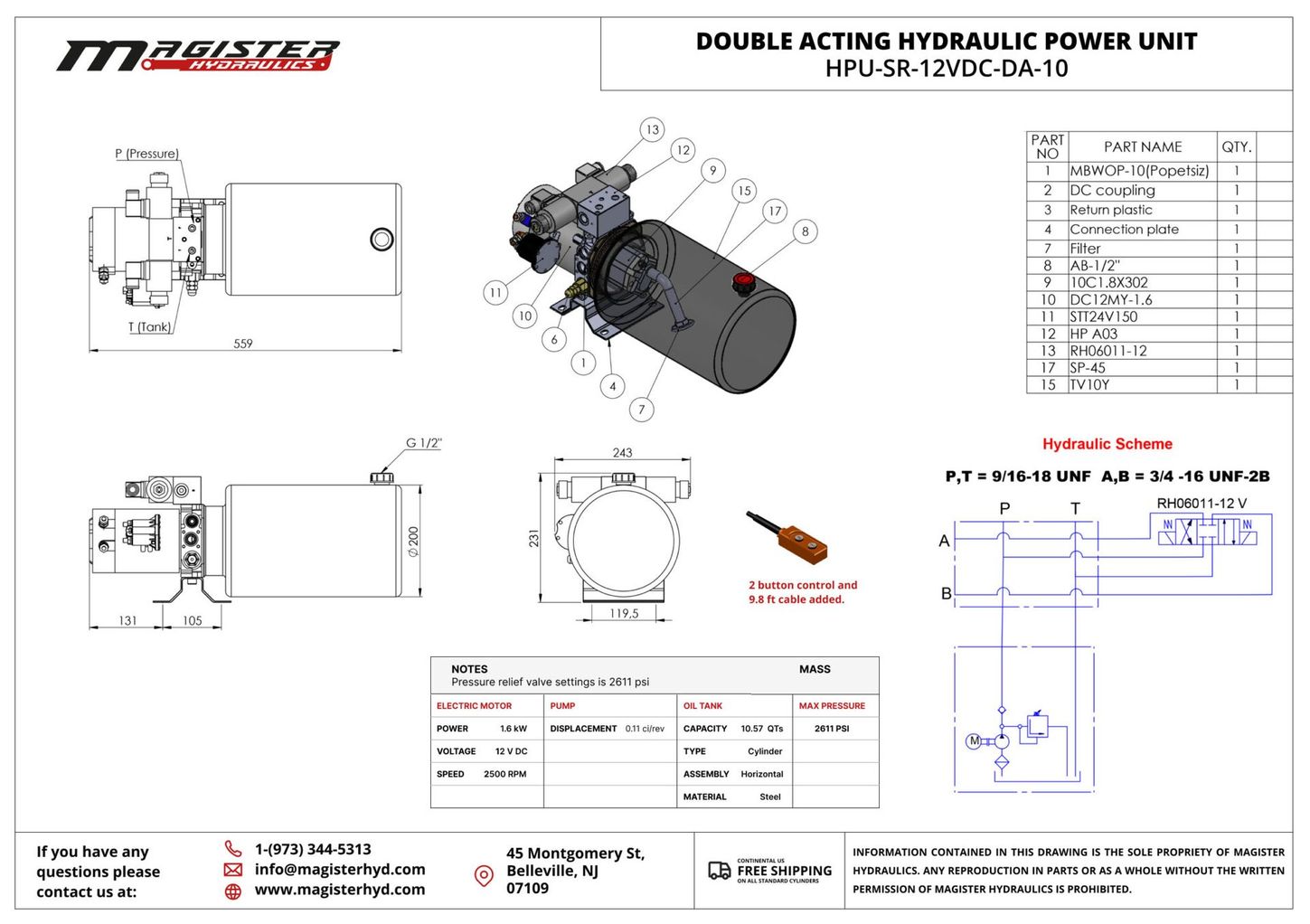 HPU-SR-12VDC-DA-10 4
