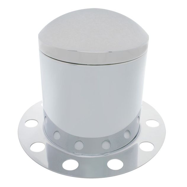 United Pacific 10223 Chrome Dome Rear Axle Cover 2PC Kit