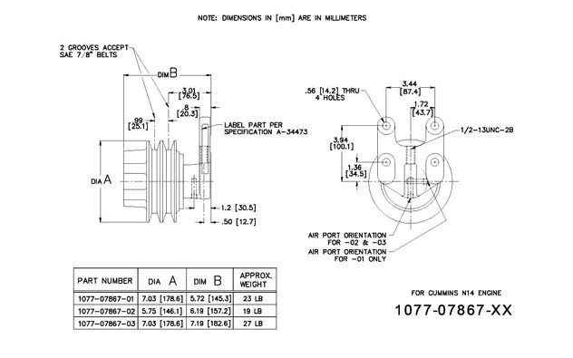 Kit Masters 1077-07867-01X Kysor-Style Hub - Remanufactured