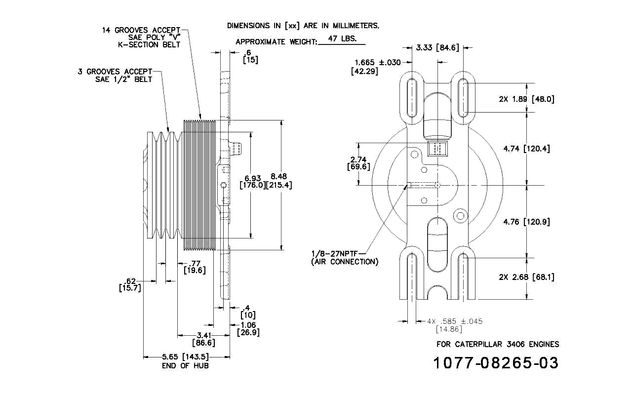 Kit Masters 1077-08115-03X Kysor-Style Hub - Remanufactured Kit Masters 1077-08115-03X Kysor-Style Hub - Remanufactured