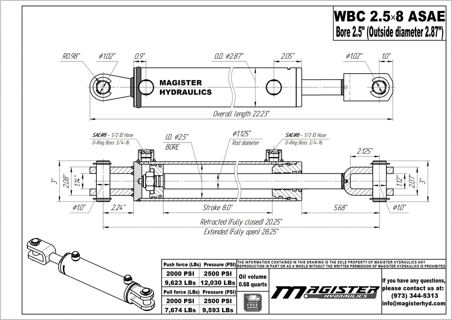 WBC 2 5x8 ASAE 4