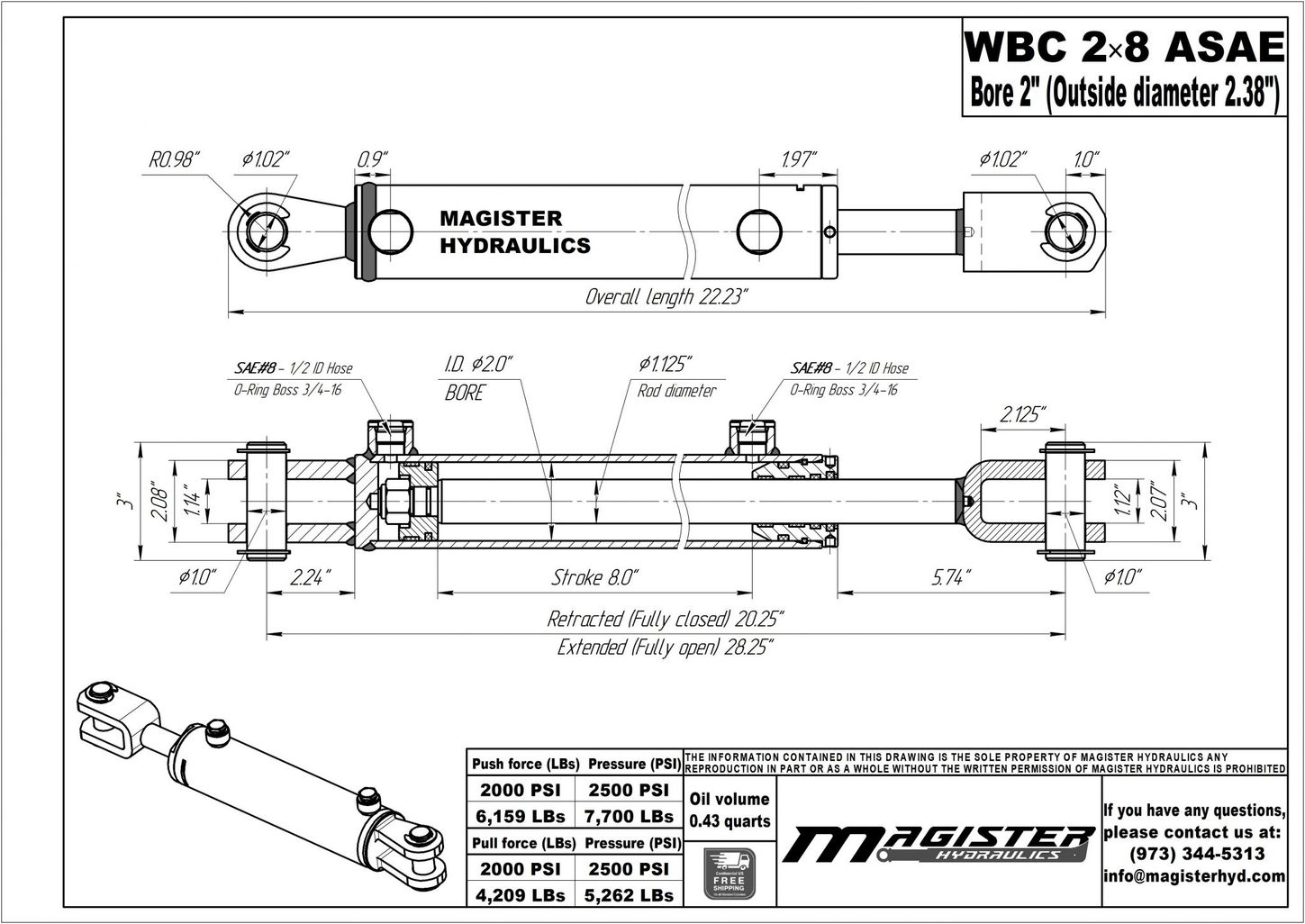 WBC 2x8 ASAE 4
