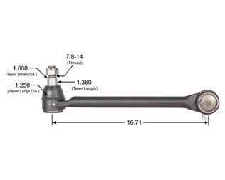 Dayton Parts 346-572 Drag Link — Great American, Inc.