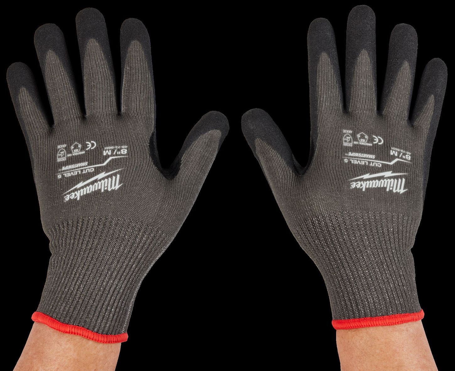 Milwaukee 48-73-8651 Cut 5 Nitrile Gloves - Medium — Great