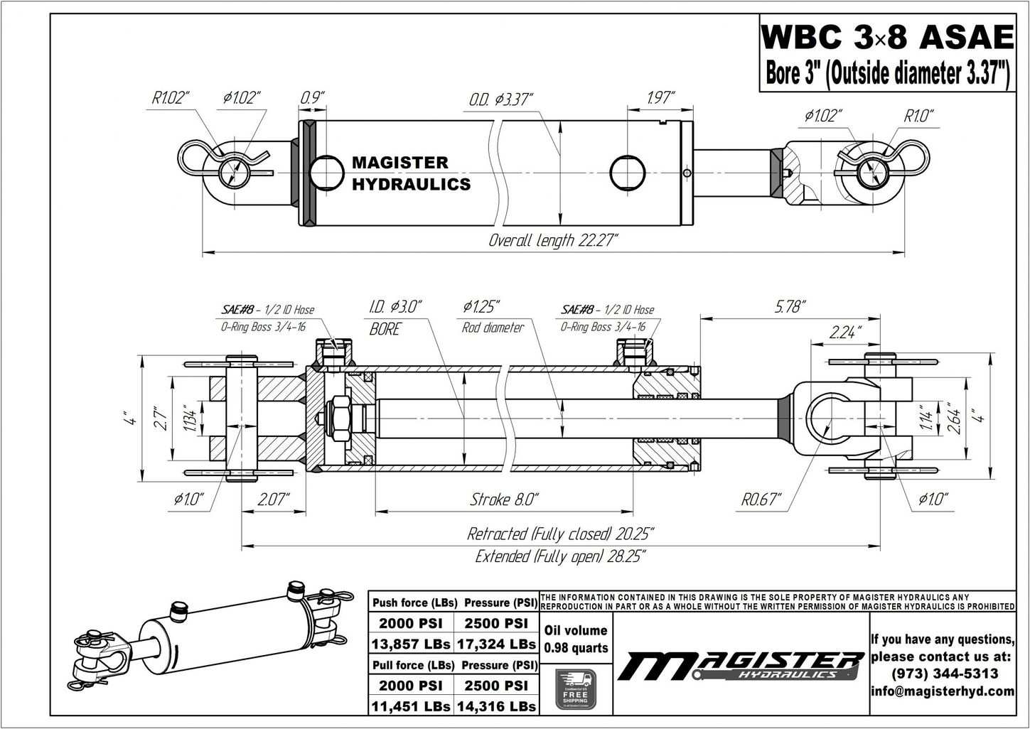 WBC 3x8 ASAE 4