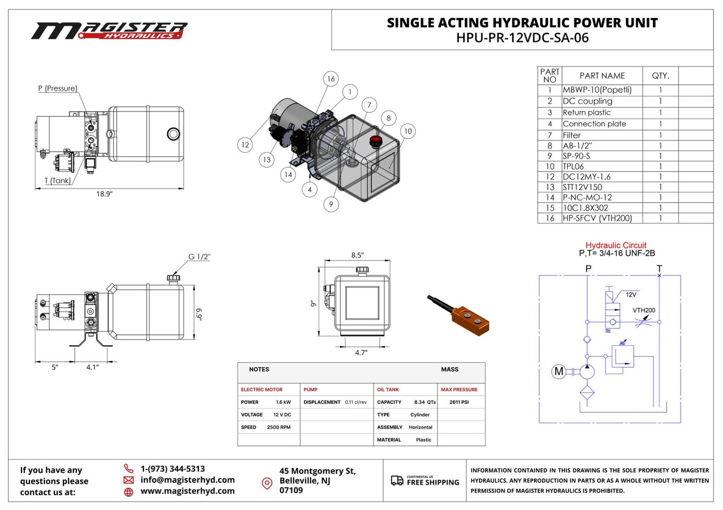 HPU-PR-12VDC-SA-06 5