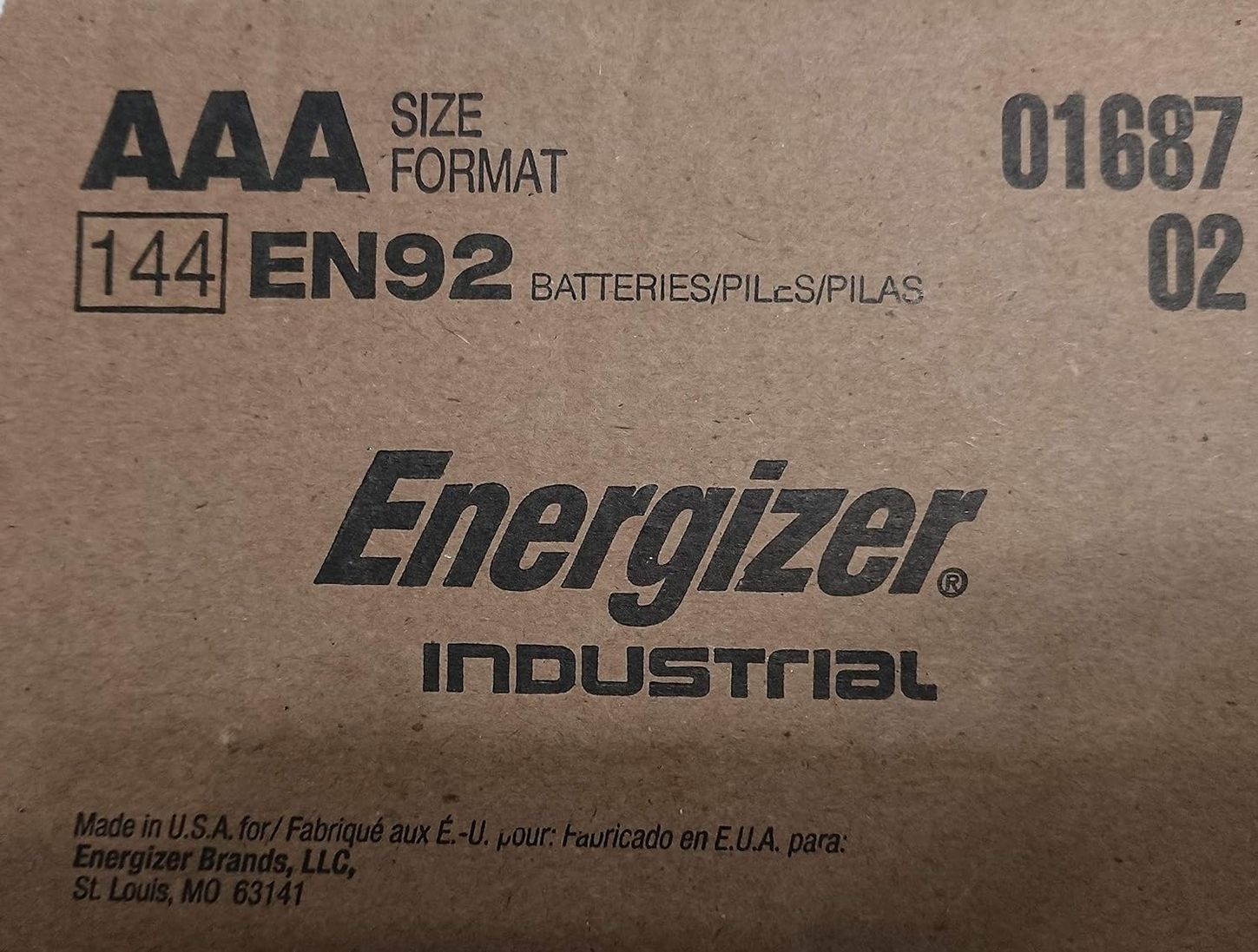 Energizer EN92 Pack144 91DgaDalHWL AC SL1500