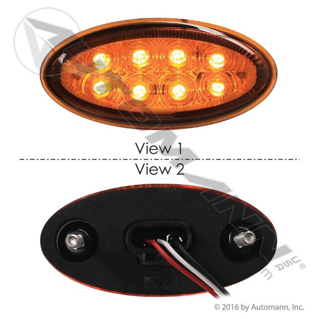 Automann 564.46089 LED Side Marker Amber Freightliner
